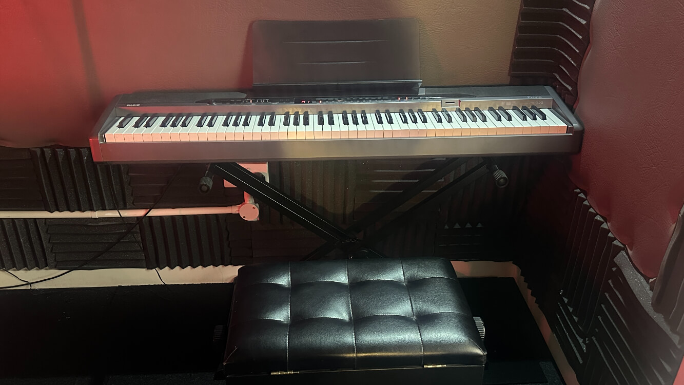 Keyboard in our music room